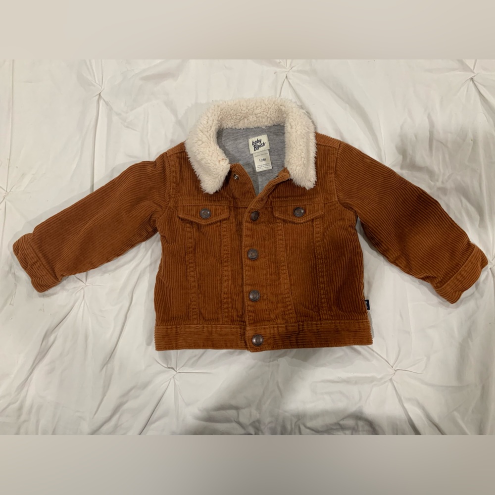 Stylish brown corduroy jacket size 12 month Oshkosh